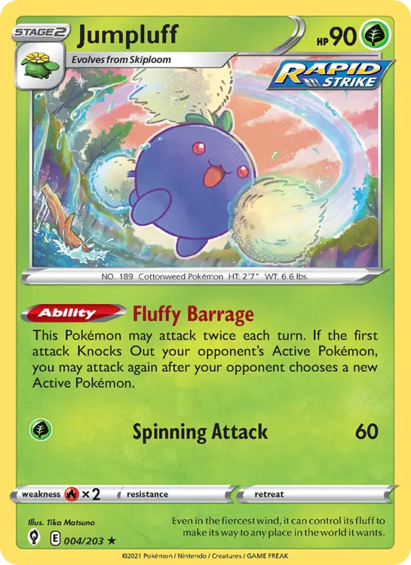 Jumpluff, Pokémon card