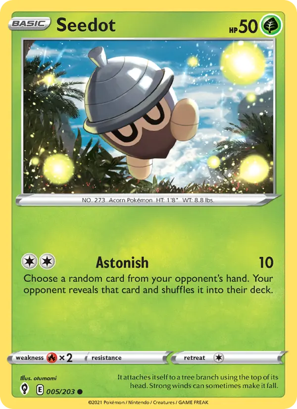 Seedot, Pokémon card