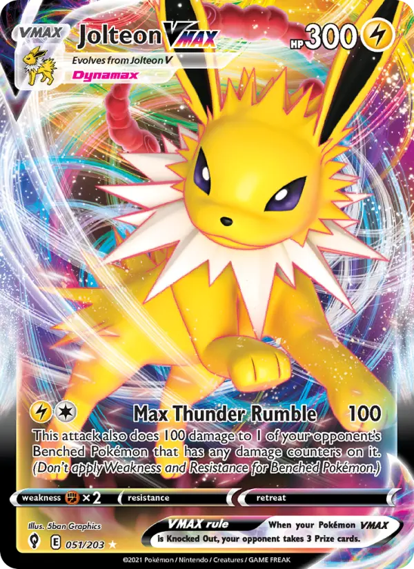 Jolteon VMAX, Pokémon card