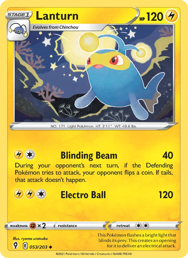 Lanturn, Pokémon card