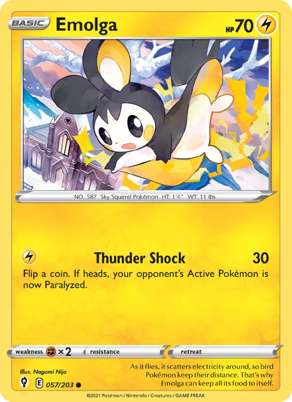Emolga, Pokémon card