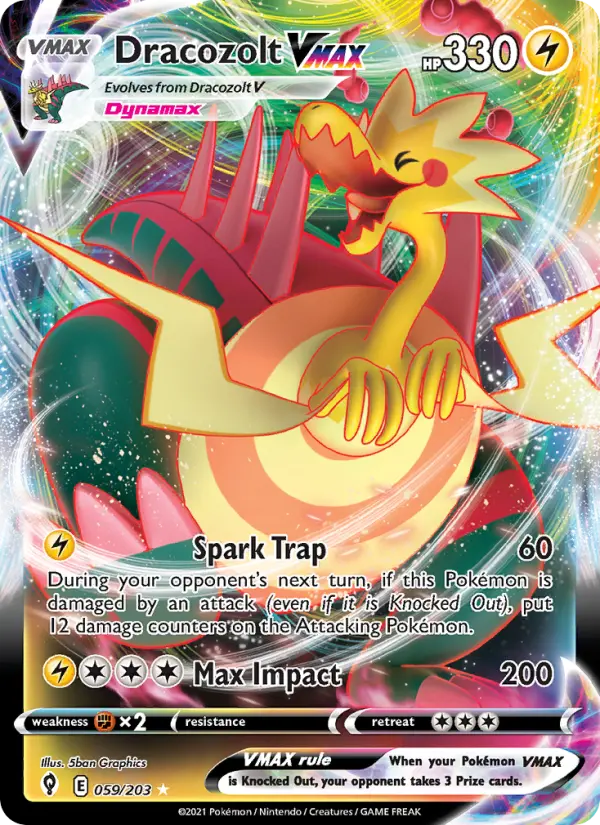 Dracozolt VMAX, Pokémon card
