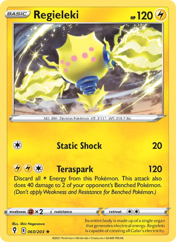 Regieleki, Pokémon card