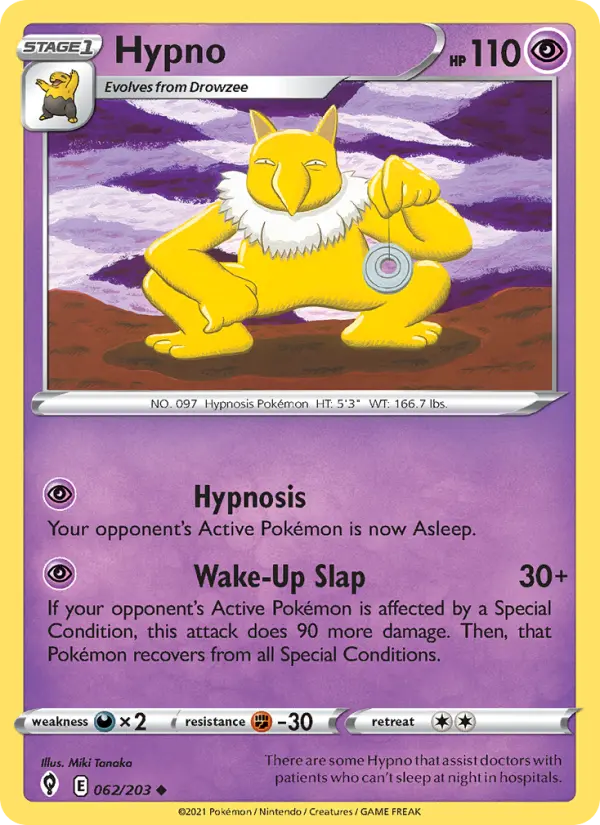 Hypno, Pokémon card