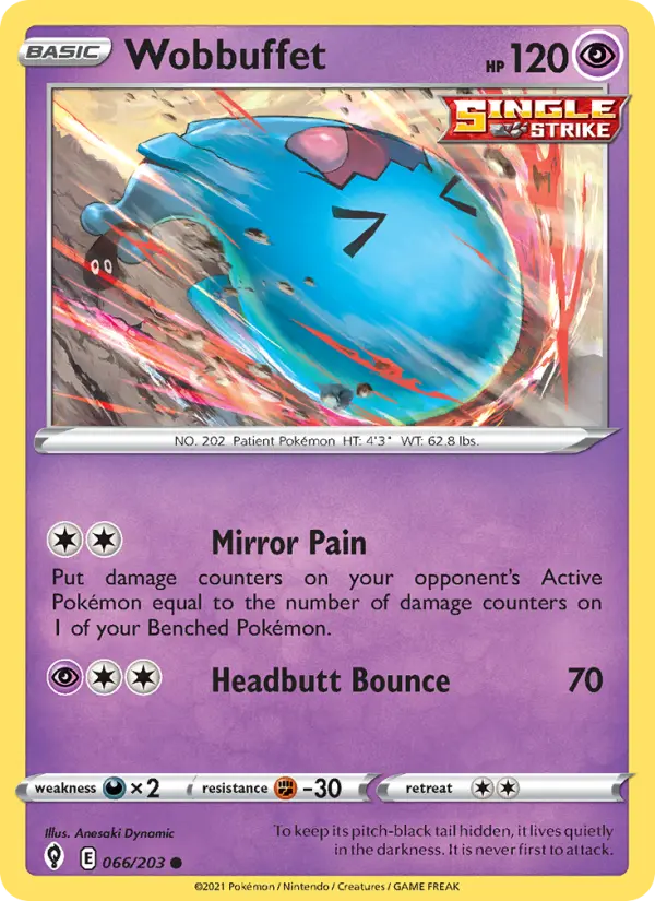 Wobbuffet, Pokémon card