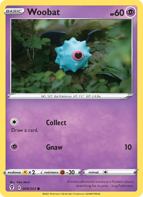 Woobat, Pokémon card
