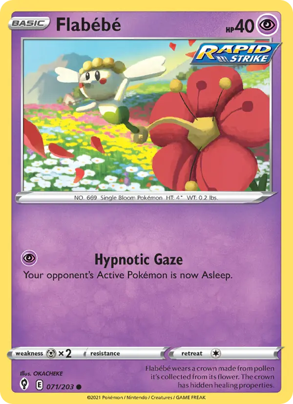Flabébé, Pokémon card