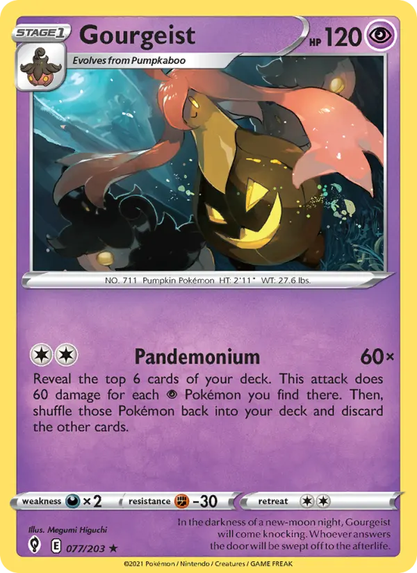 Gourgeist, Pokémon card