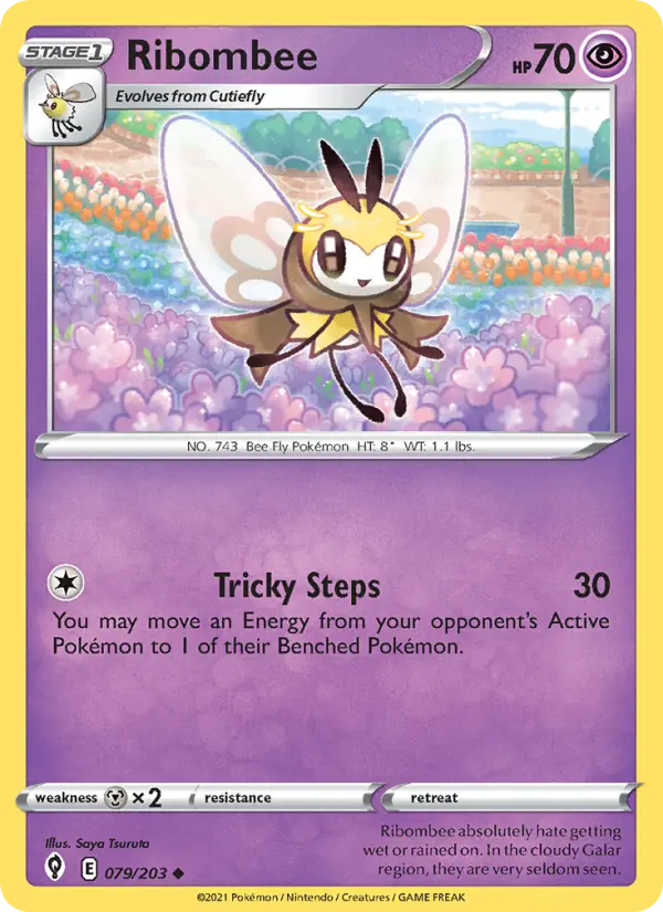 Ribombee, Pokémon card