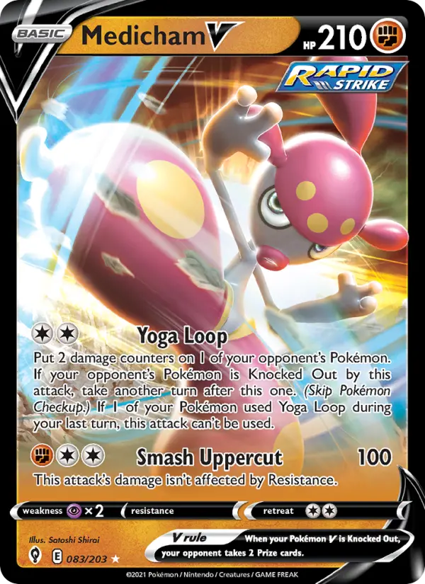 Medicham V, Pokémon card