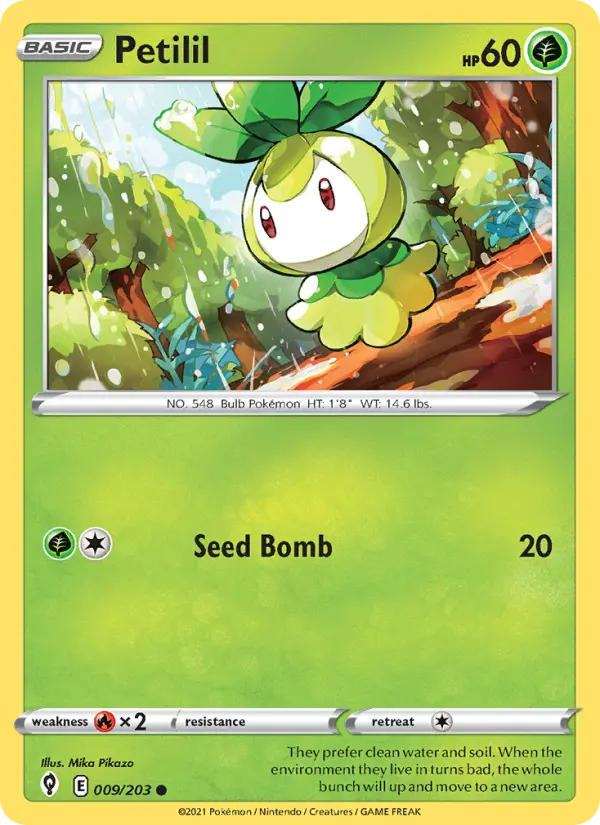 Petilil, Pokémon card