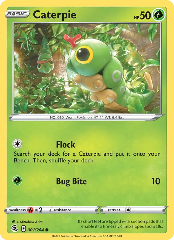 Caterpie, Pokémon card