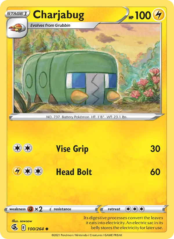 Charjabug, Pokémon card