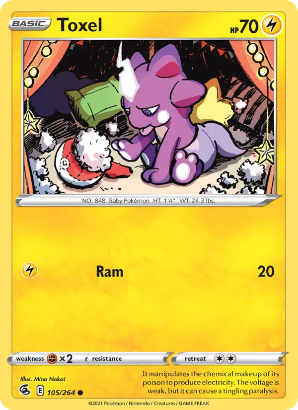 Toxel, Pokémon card