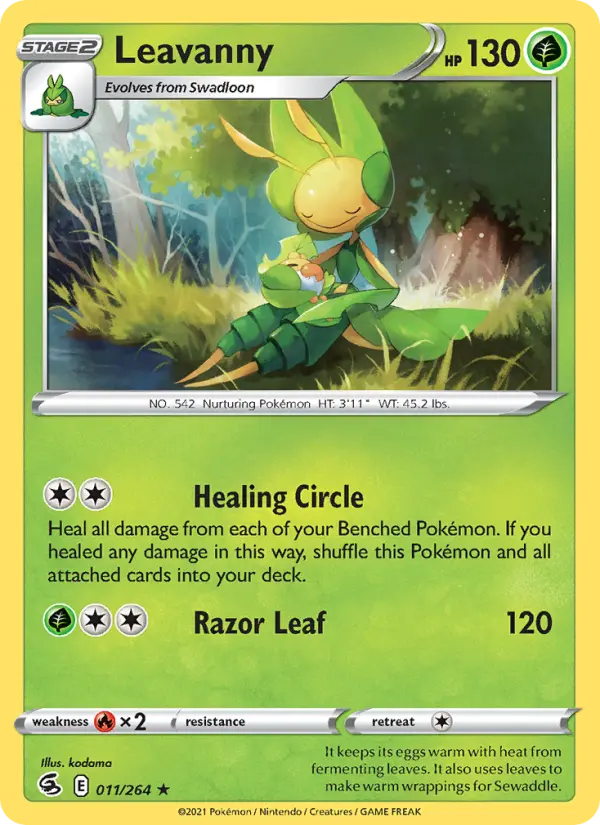 Leavanny, Pokémon card