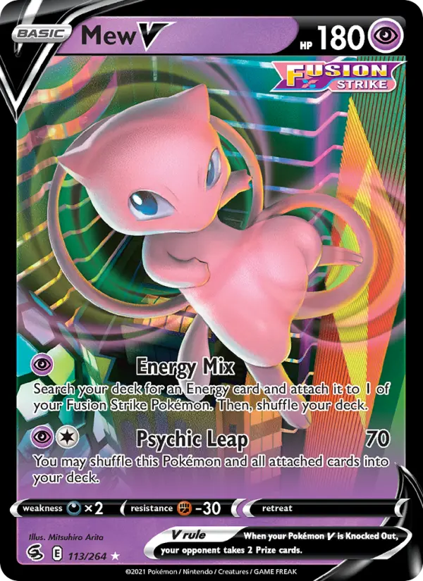 Mew V, Pokémon card