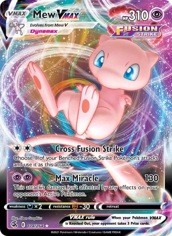 Mew VMAX, Pokémon card