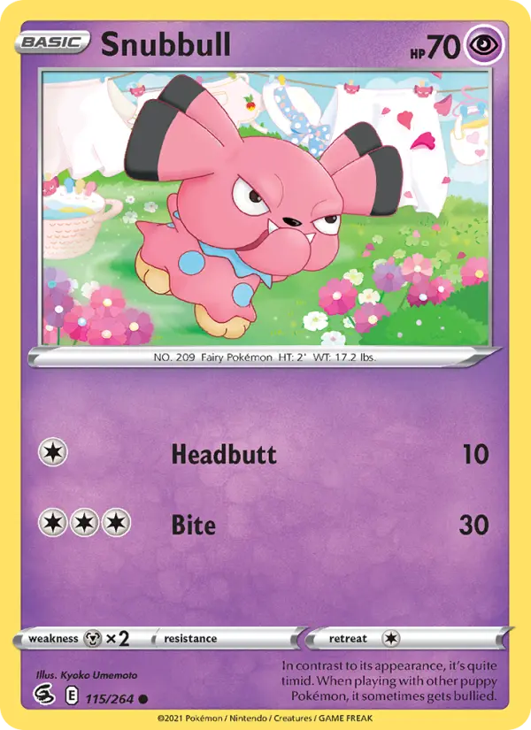 Snubbull, Pokémon card