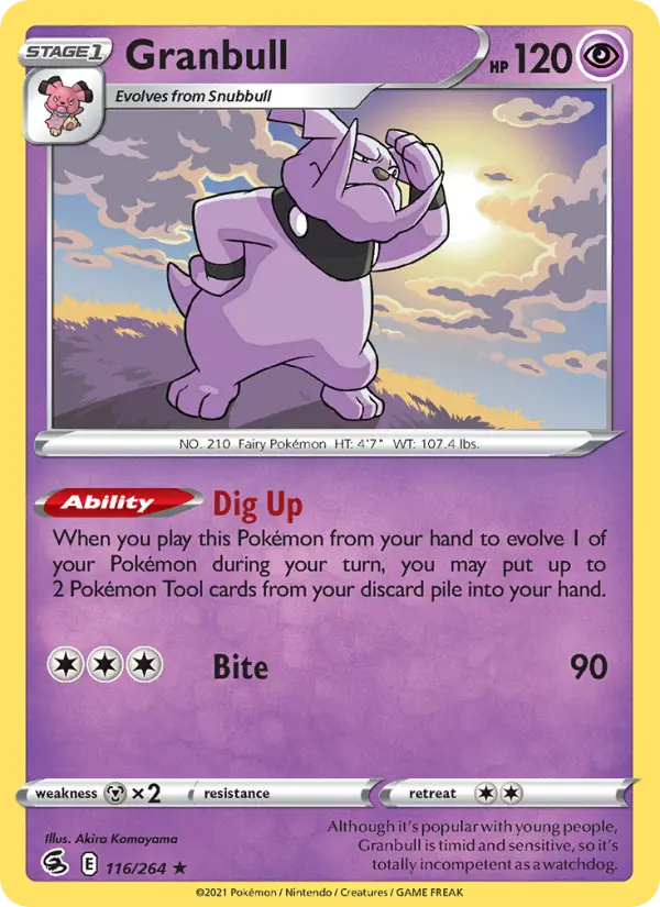 Granbull, Pokémon card