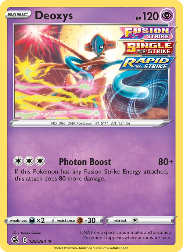 Deoxys, Pokémon card
