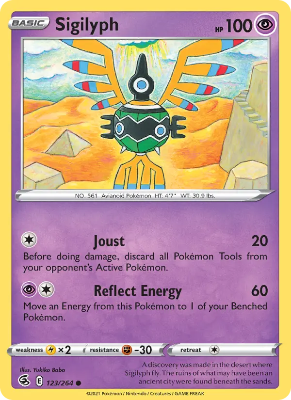Sigilyph, Pokémon card