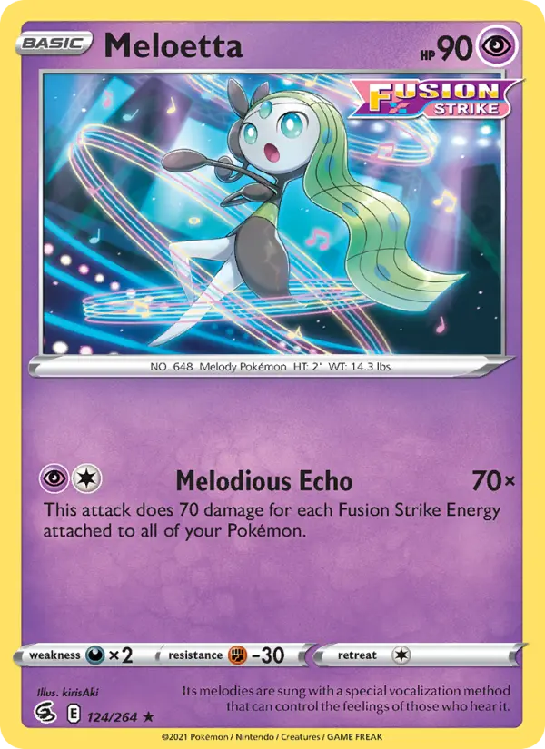Meloetta, Pokémon card