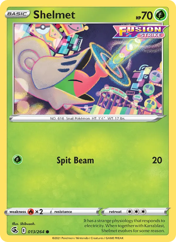 Shelmet, Pokémon card