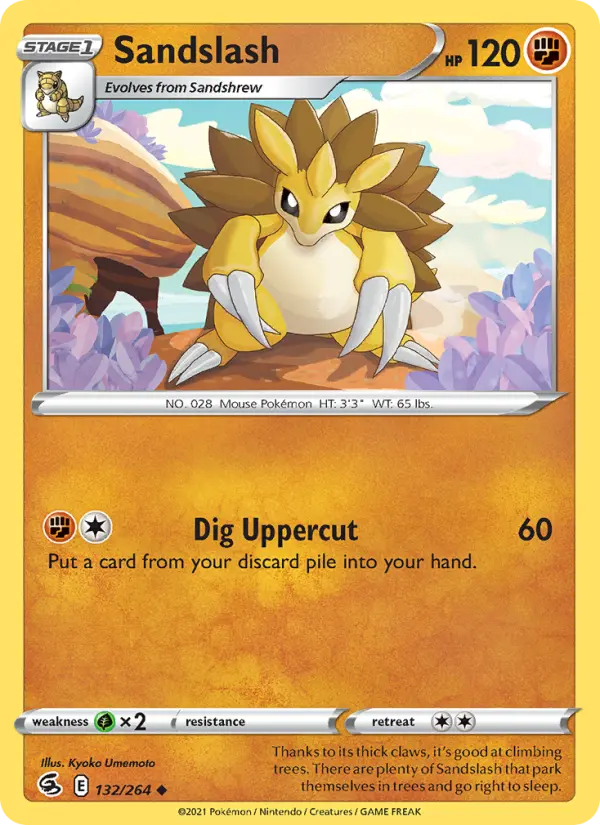 Sandslash, Pokémon card