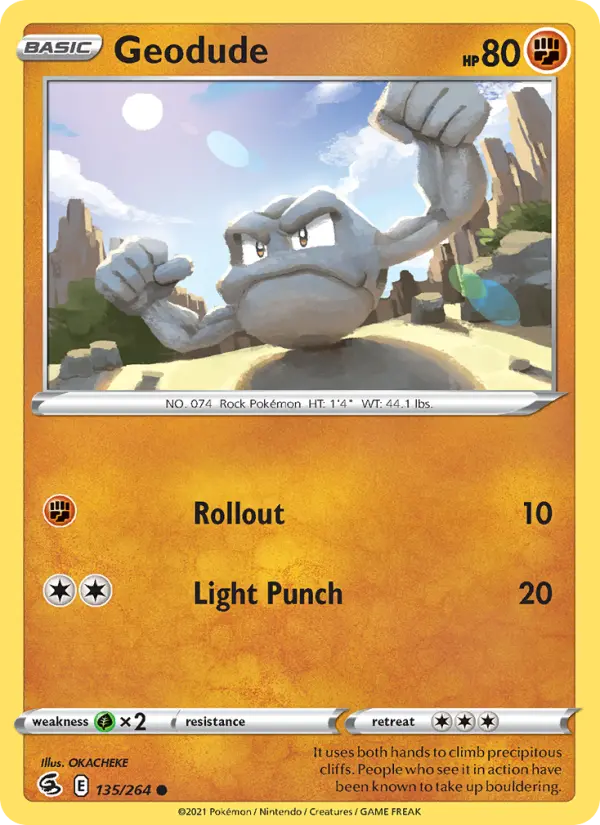 Geodude, Pokémon card