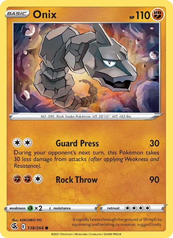 Onix, Pokémon card