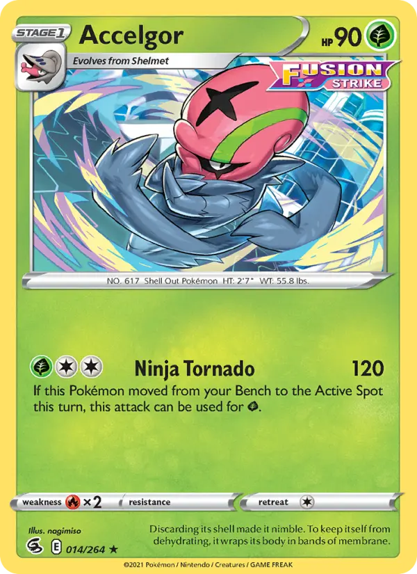 Accelgor, Pokémon card
