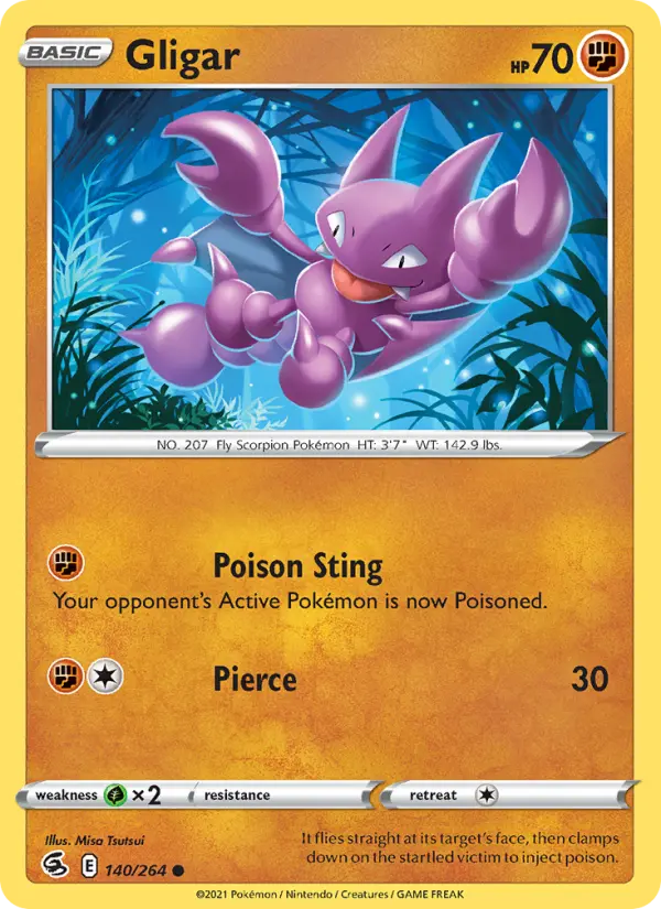 Gligar, Pokémon card