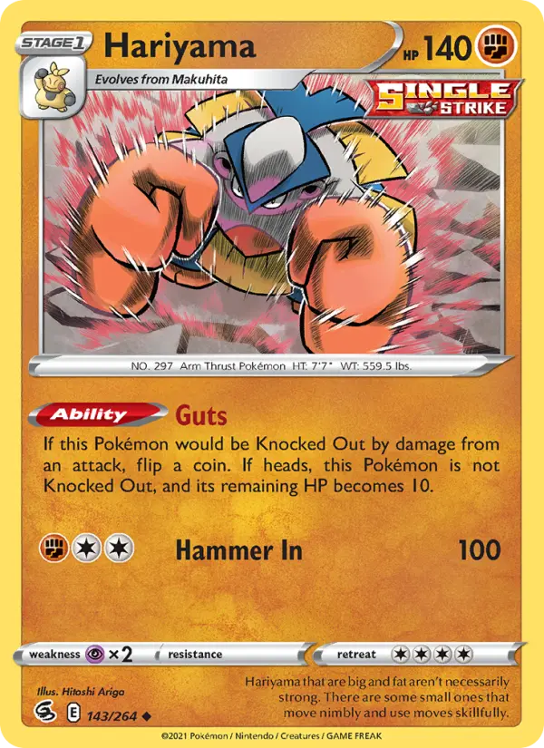 Hariyama, Pokémon card
