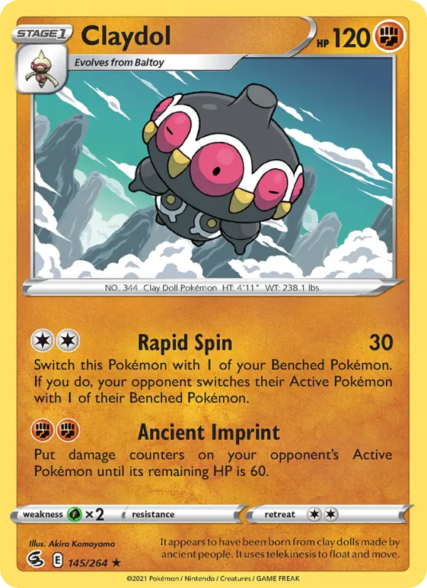 Claydol, Pokémon card