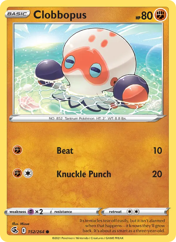 Clobbopus, Pokémon card