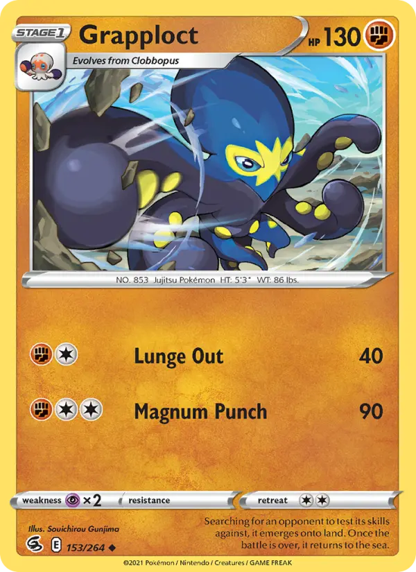 Grapploct, Pokémon card