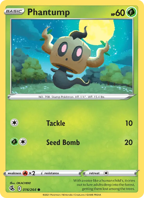 Phantump, Pokémon card