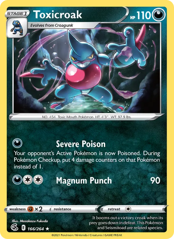 Toxicroak, Pokémon card