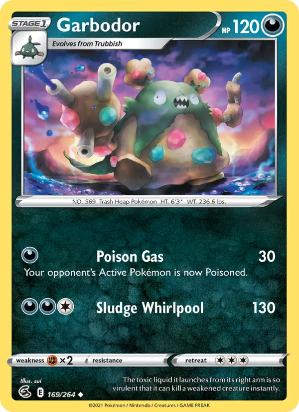 Garbodor, Pokémon card