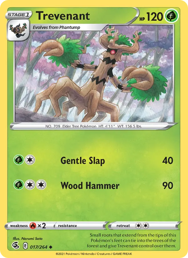 Trevenant, Pokémon card