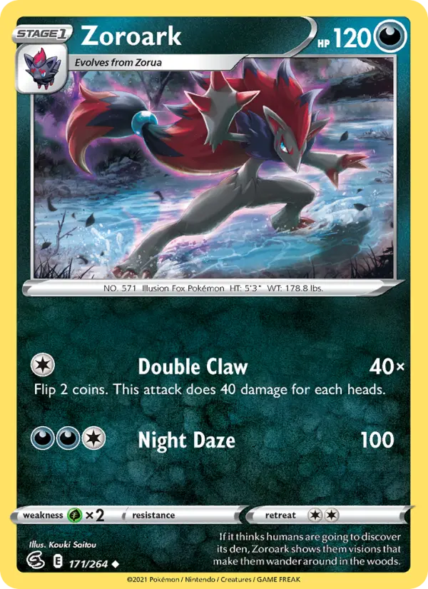 Zoroark, Pokémon card