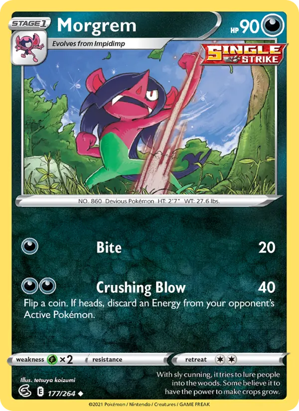 Morgrem, Pokémon card