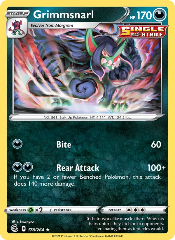 Grimmsnarl, Pokémon card