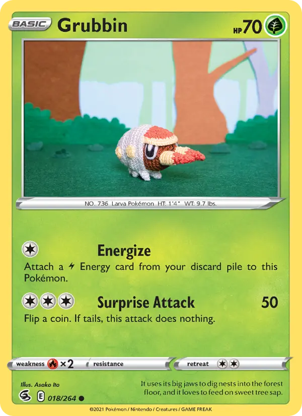 Grubbin, Pokémon card