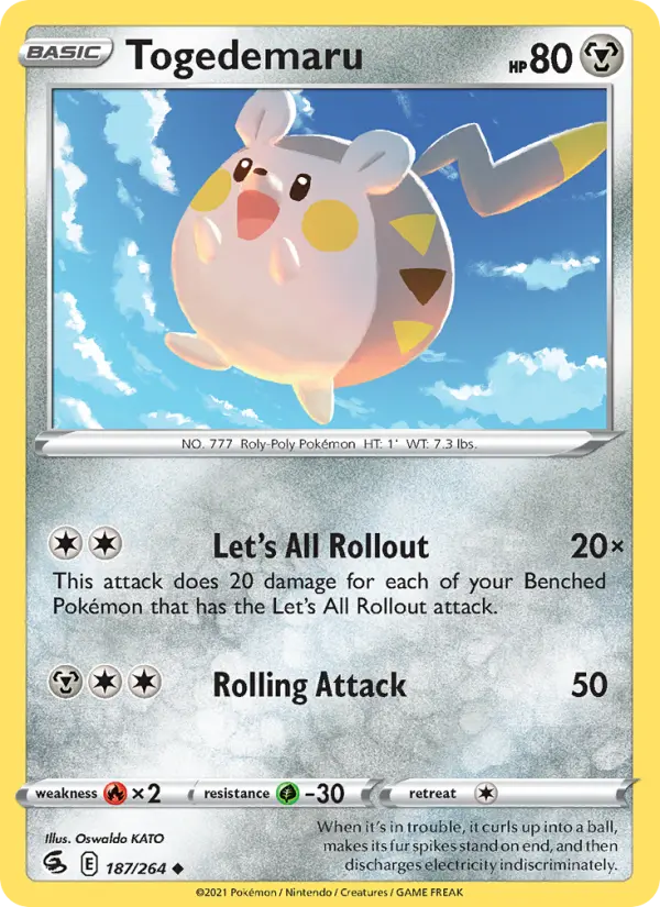 Togedemaru, Pokémon card
