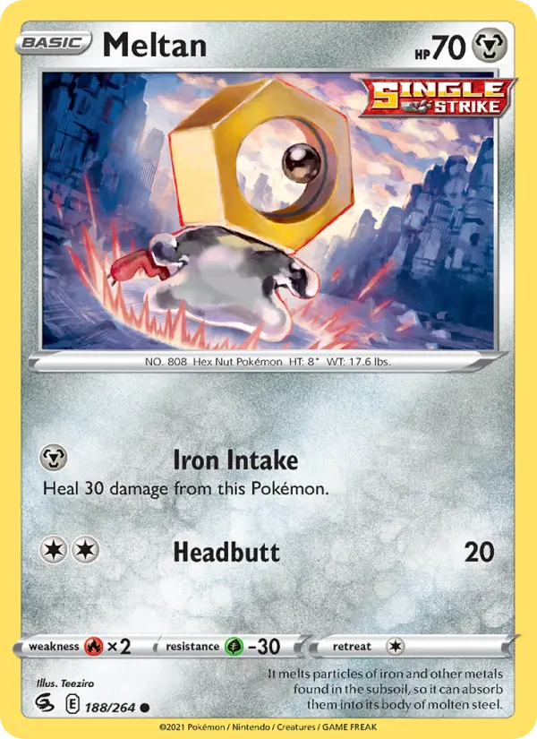Meltan, Pokémon card