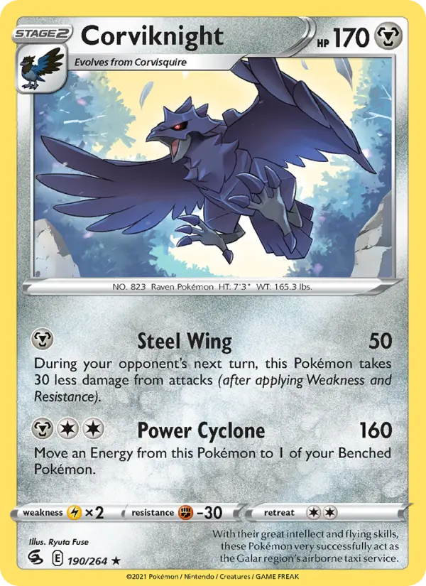 Corviknight, Pokémon card