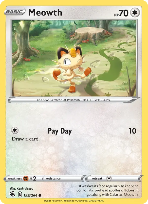 Meowth, Pokémon card