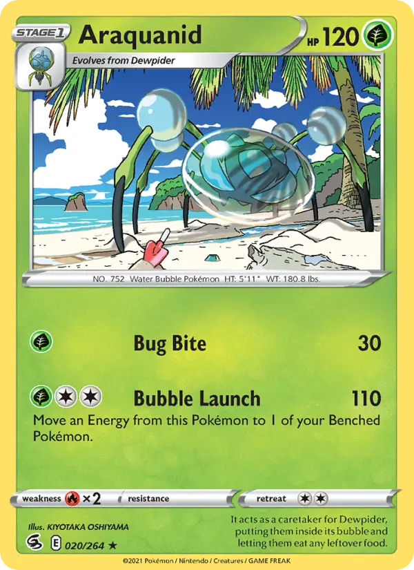 Araquanid, Pokémon card