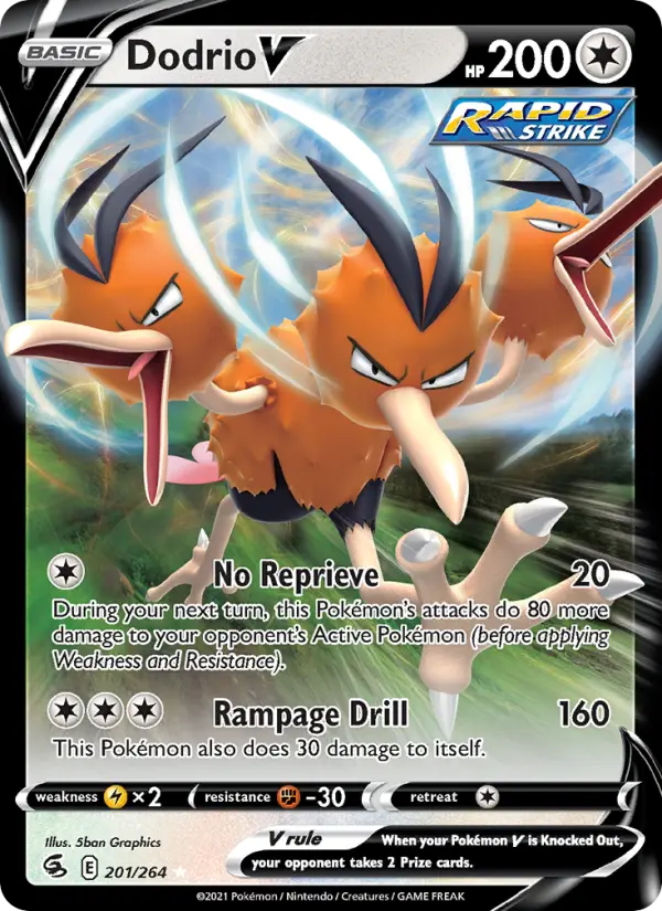 Dodrio V, Pokémon card